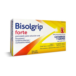 Bisolgrip forte 10 sobres granulado para solucion oral