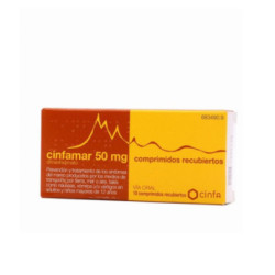 Cinfamar 50 mg 10 comprimidos recubiertos