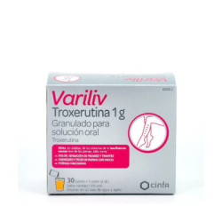 Variliv troxerutina 1 g 30 sobres granulado para solucion oral